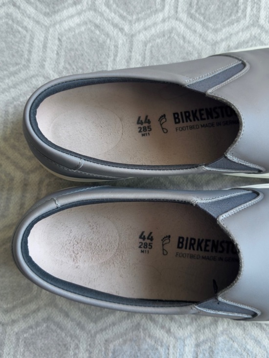 Birkenstock Oswego Sneakers Gray Leather Slip-On Shoes Men’s EU 44 Cork Footbed main image 14